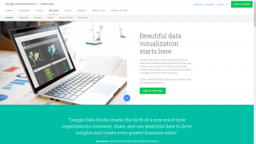 DataStudio homepage