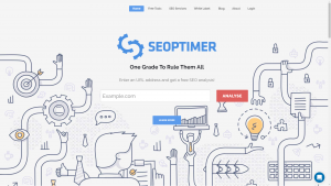 Seoptimer.com homepage