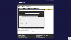 WebPagetest.org homepage