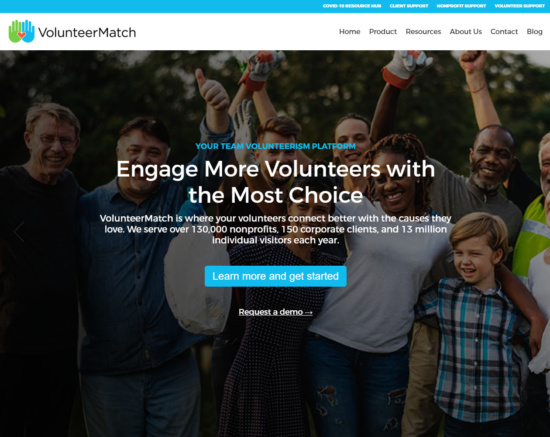 volunteermatch.org screenshot